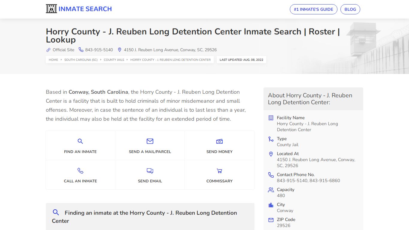 Horry County - Inmate Search